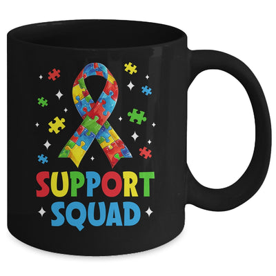 Support Squad Autism Awareness Month Ribbon Men Women Kids Mug | teecentury