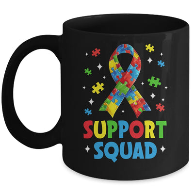 Support Squad Autism Awareness Month Ribbon Men Women Kids Mug | teecentury