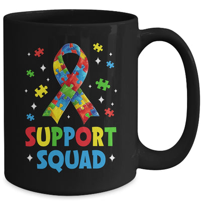 Support Squad Autism Awareness Month Ribbon Men Women Kids Mug | teecentury