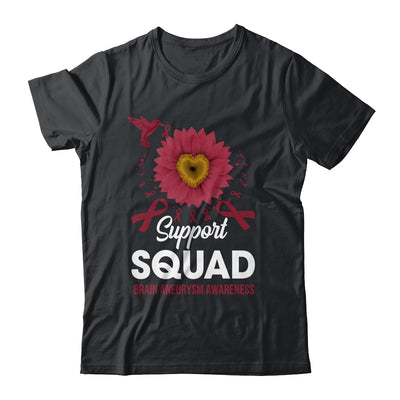 Support Squad Brain Aneurysm Awareness Sunflower Hummingbird Shirt & Tank Top | teecentury