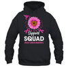 Support Squad Breast Cancer Awareness Sunflower Hummingbird Shirt & Tank Top | teecentury