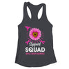Support Squad Breast Cancer Awareness Sunflower Hummingbird Shirt & Tank Top | teecentury