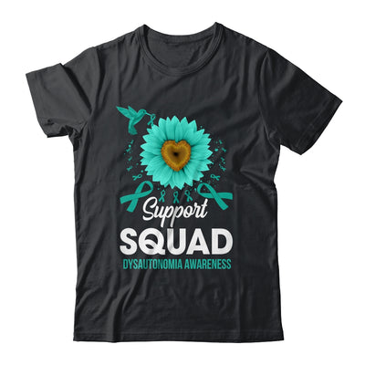Support Squad Dysautonomia Awareness Sunflower Hummingbird Shirt & Tank Top | teecentury