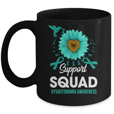 Support Squad Dysautonomia Awareness Sunflower Hummingbird Mug | teecentury