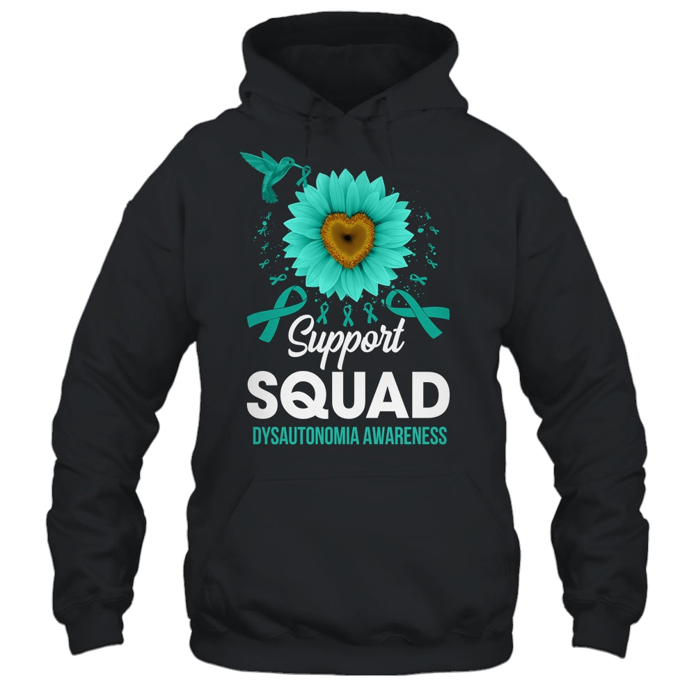 Support Squad Dysautonomia Awareness Sunflower Hummingbird Shirt & Tank Top | teecentury