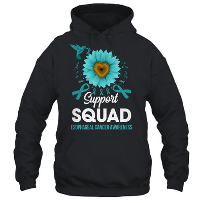 Support Squad Esophageal Cancer Awareness Sunflower Hummingbird Shirt & Tank Top | teecentury