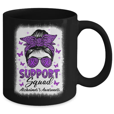 Support Squad Messy Bun Butterfly Alzheimer's Awareness Mug | teecentury
