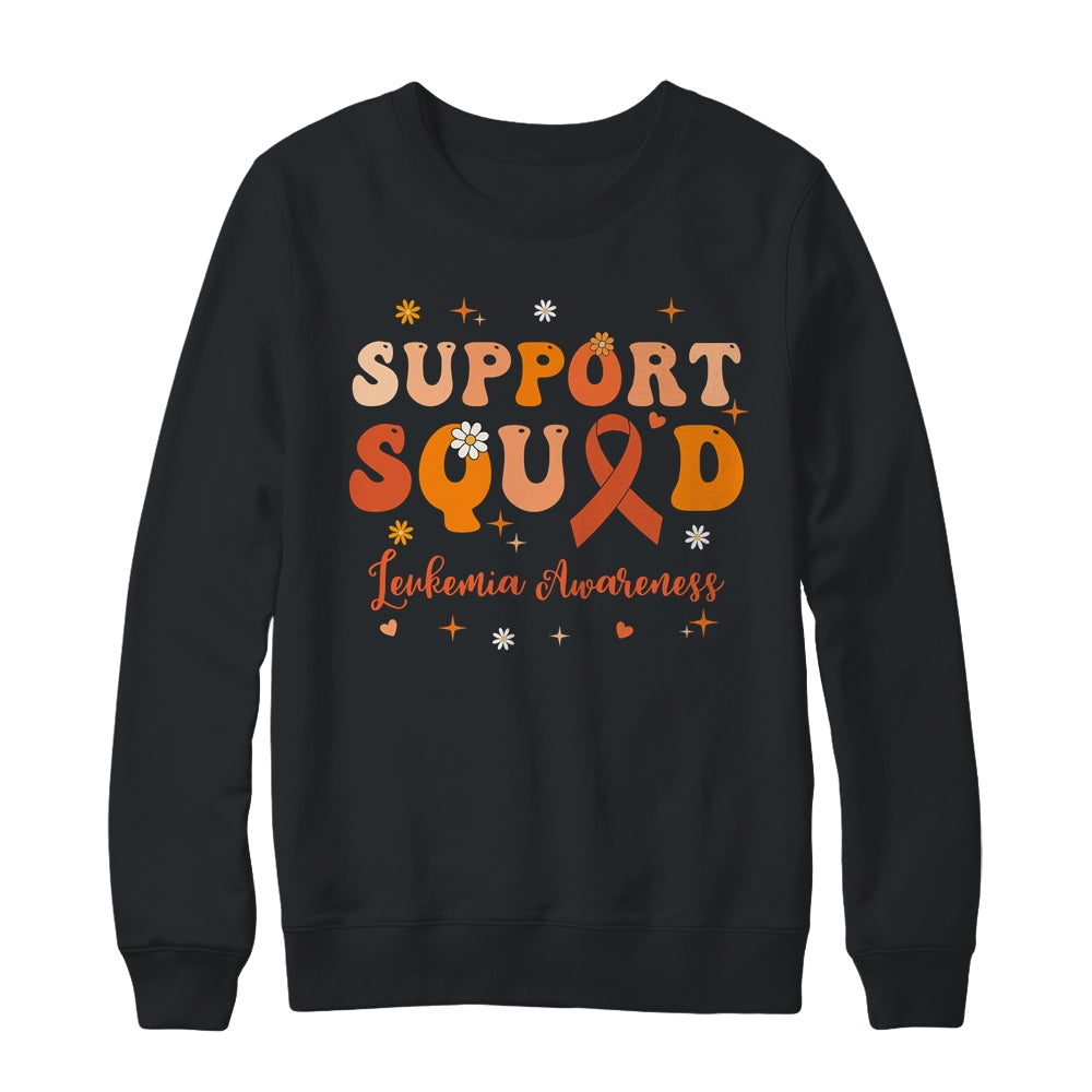 Support Squad Orange Ribbon Leukemia Awareness Blood Cancer Shirt & Sweatshirt | teecentury