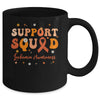 Support Squad Orange Ribbon Leukemia Awareness Blood Cancer Mug | teecentury