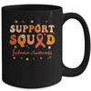 Support Squad Orange Ribbon Leukemia Awareness Blood Cancer Mug | teecentury