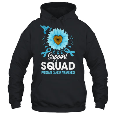 Support Squad Prostate Cancer Awareness Sunflower Hummingbird Shirt & Tank Top | teecentury