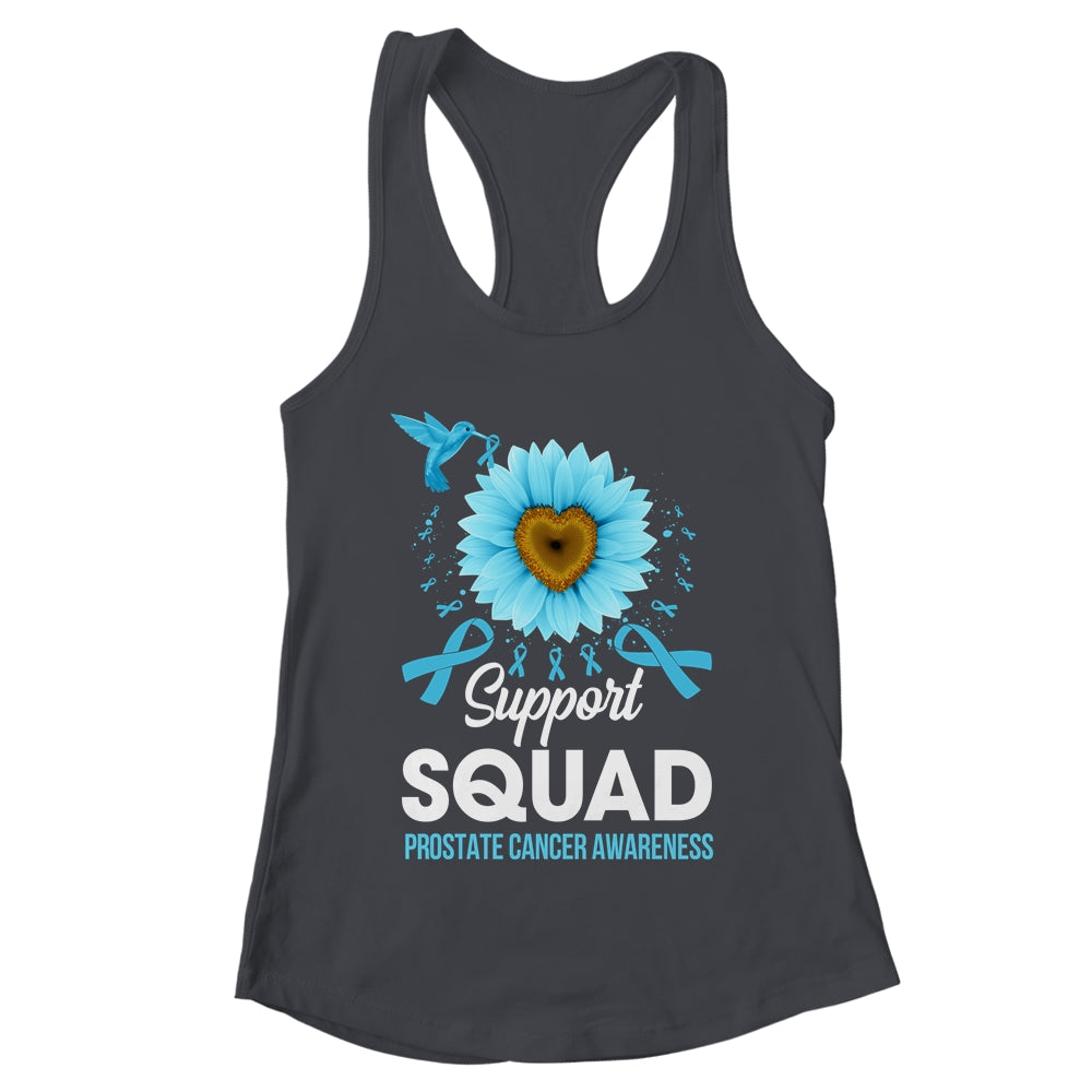 Support Squad Prostate Cancer Awareness Sunflower Hummingbird Shirt & Tank Top | teecentury