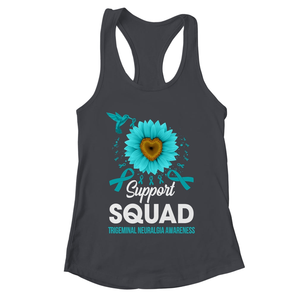Support Squad Trigeminal Neuralgia Awareness Sunflower Hummingbird Shirt & Tank Top | teecentury