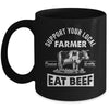 Support Your Local Farmer For Men Women Cow Farmer Mug | teecentury