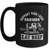 Support Your Local Farmer For Men Women Cow Farmer Mug | teecentury