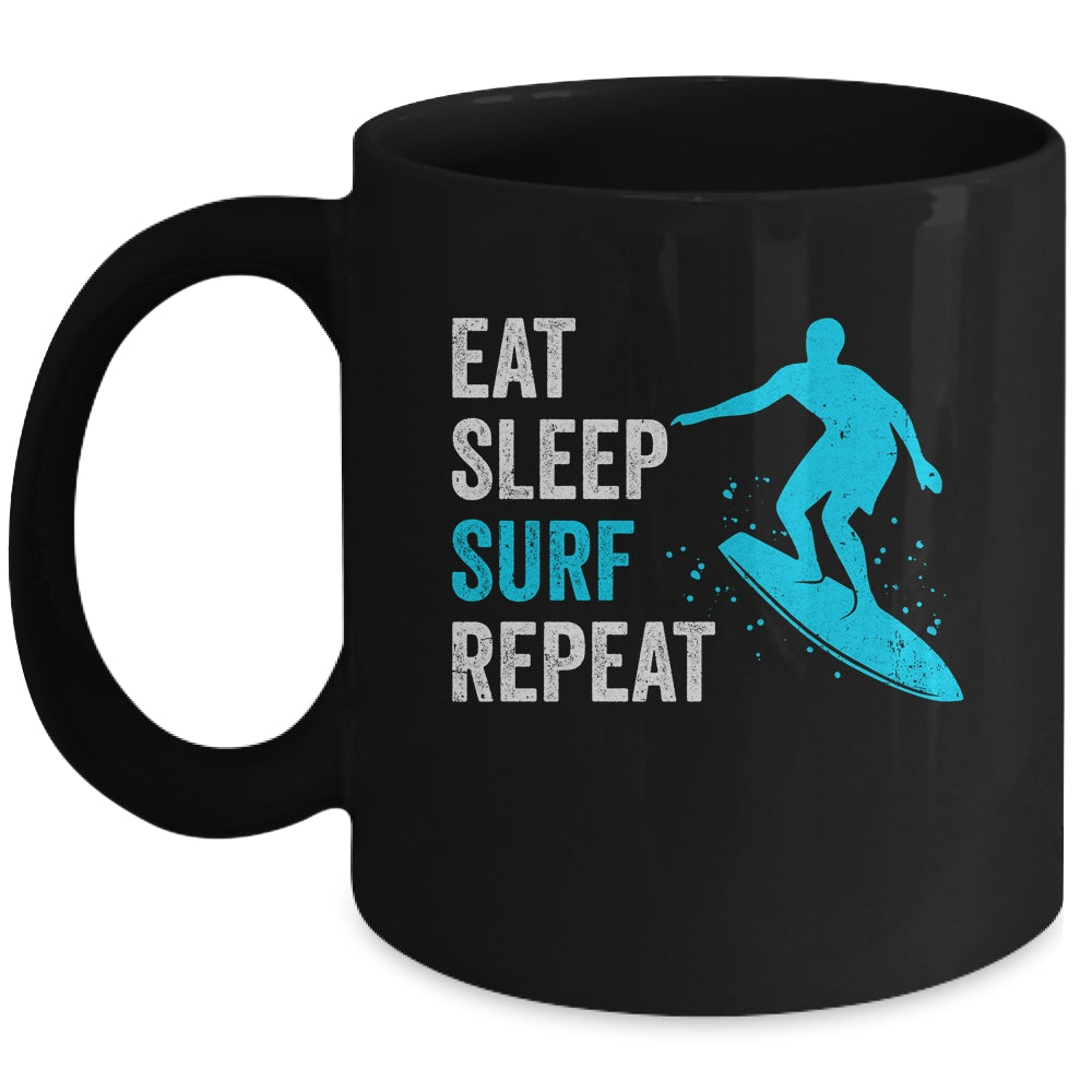 Surf Design For Men Women Surfing Beach Surfboard Surfer Mug | teecentury