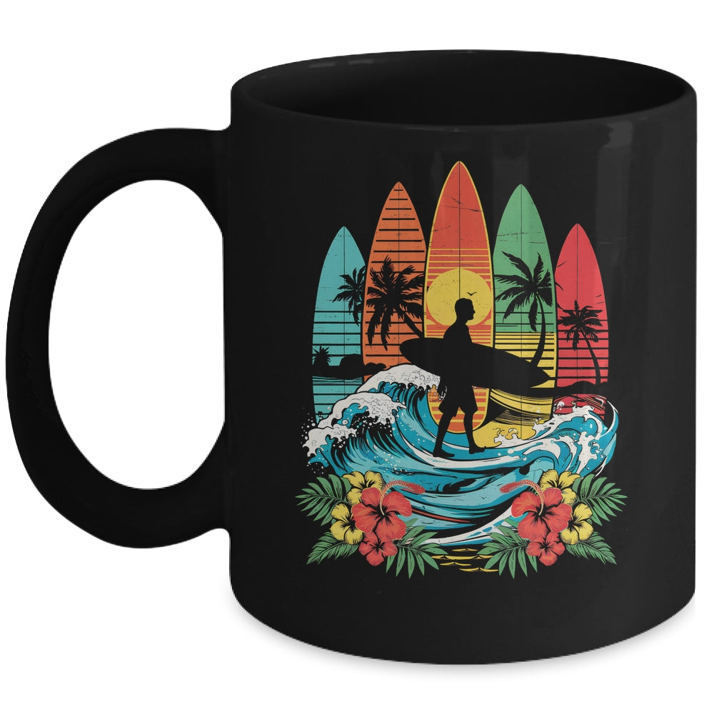 Surfboarder Hawaii Wave Surfing Beach Surfer Lover Men Women Mug | teecentury