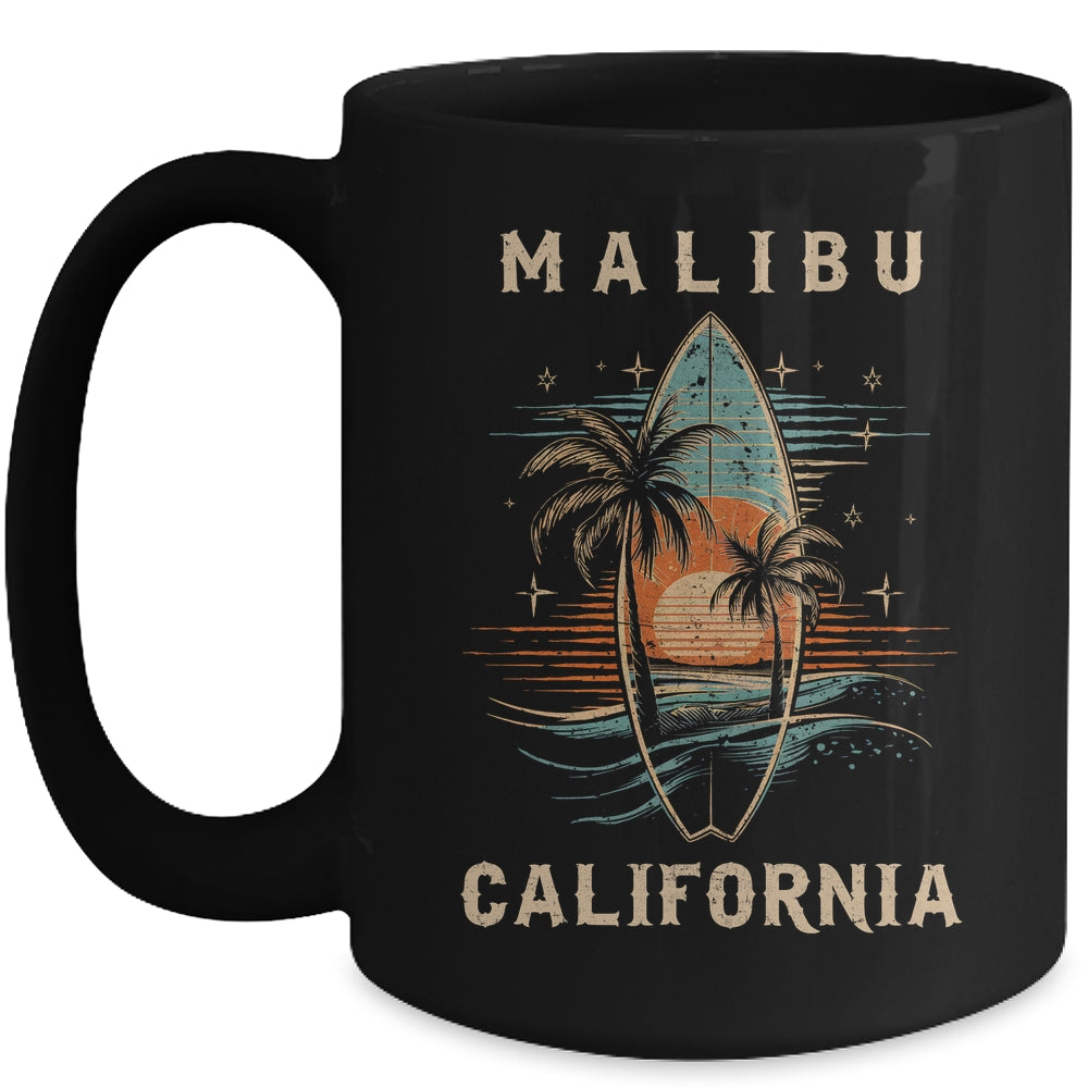 Surfboarder Malibu California Surf Board Surfing Surfer Mug | teecentury