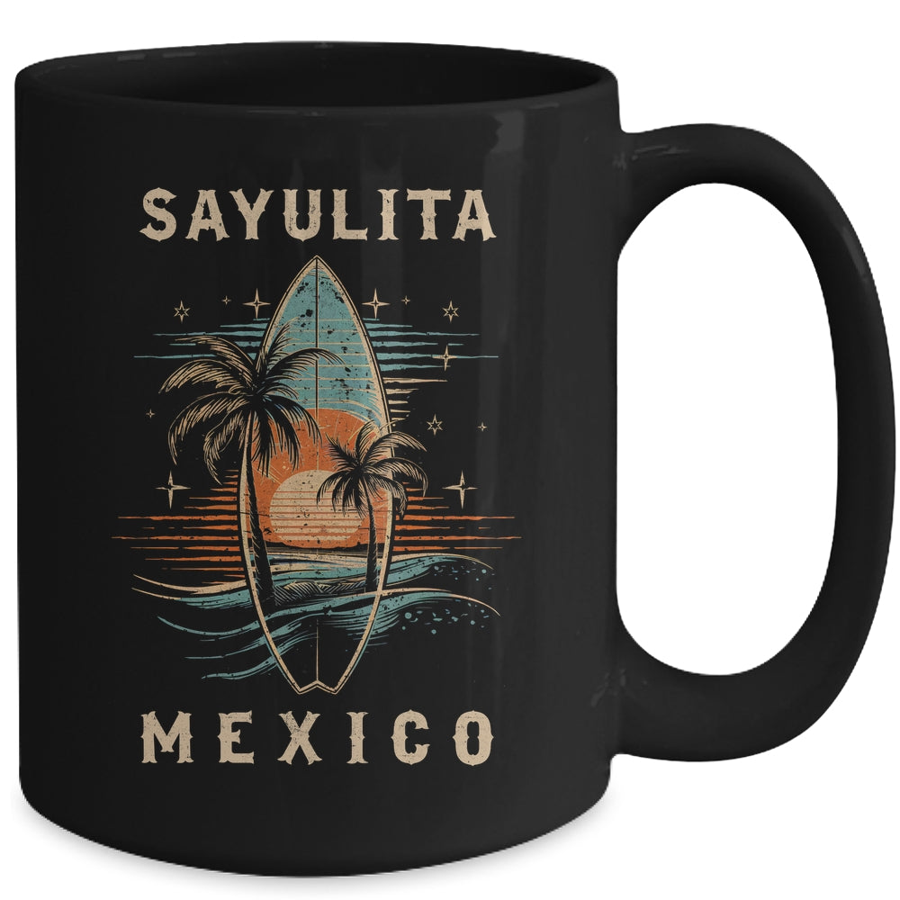 Surfboarder Sayulita Mexico Surf Board Surfing Surfer Mug | teecentury