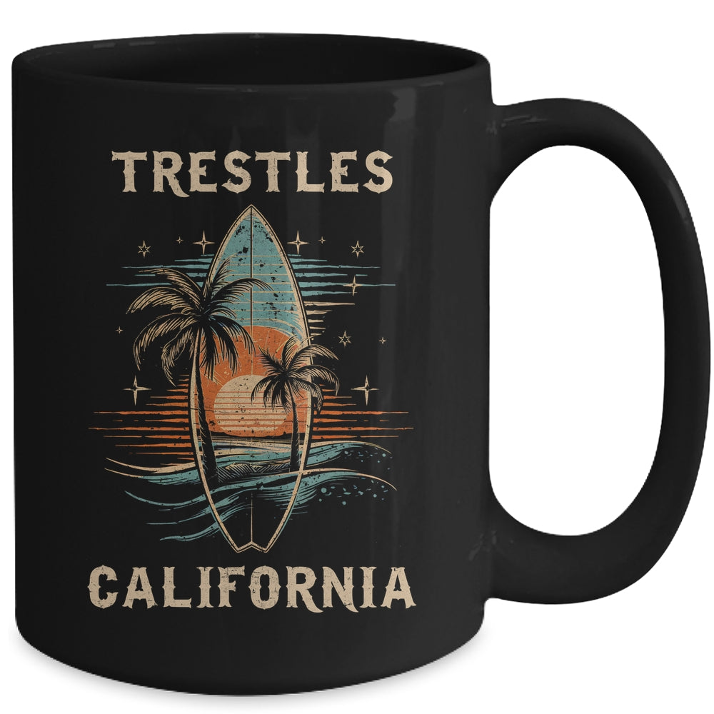 Surfboarder Trestles California Surf Board Surfing Surfer Mug | teecentury