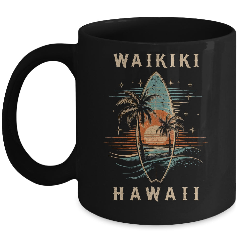 Surfboarder Waikiki Hawaii Surf Board Surfing Surfer Mug | teecentury