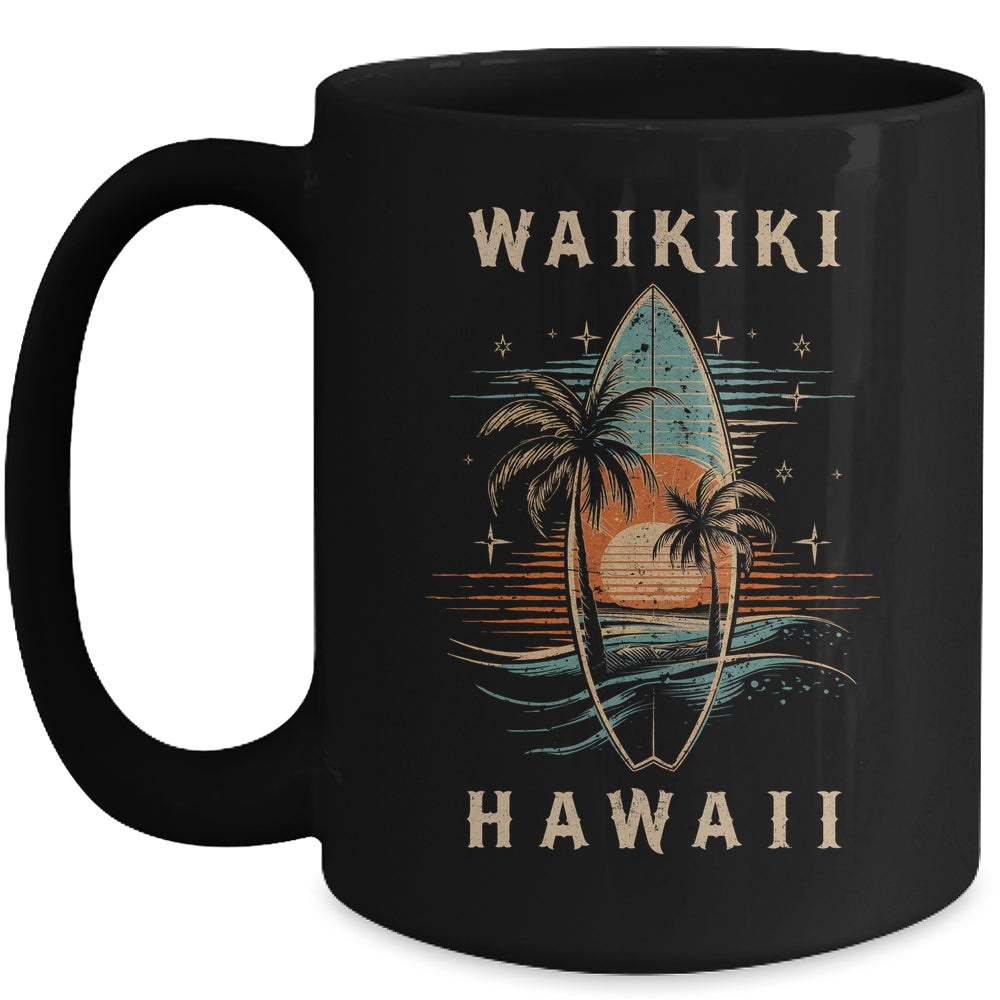 Surfboarder Waikiki Hawaii Surf Board Surfing Surfer Mug | teecentury