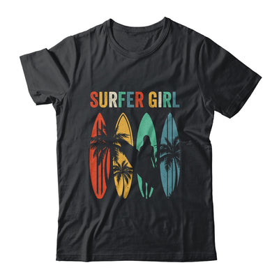 Surfer Girl Surfboard Surfing Women Girls Surf Ocean Surfing Shirt & Tank Top | teecentury