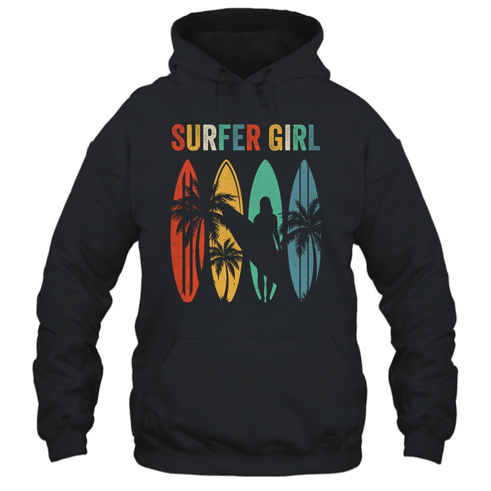 Surfer Girl Surfboard Surfing Women Girls Surf Ocean Surfing Shirt & Tank Top | teecentury