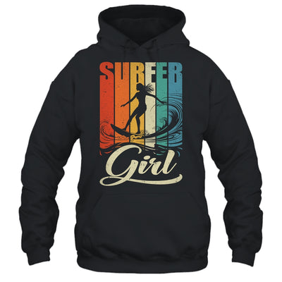 Surfer Girl Vintage Waves Surfing Trainer Surfboard Lover Shirt & Tank Top | teecentury