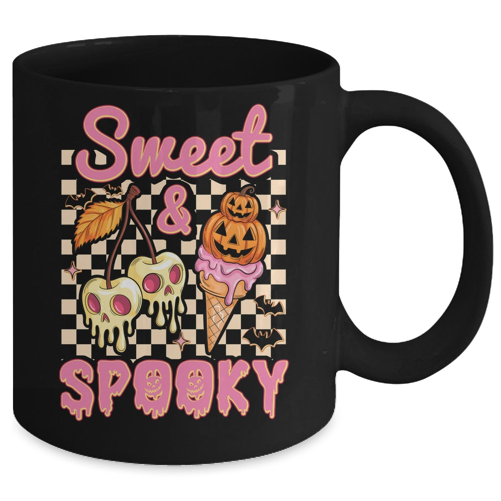 Sweet And Spooky Halloween Ice Cream Funny Spooky Season Mug | teecentury