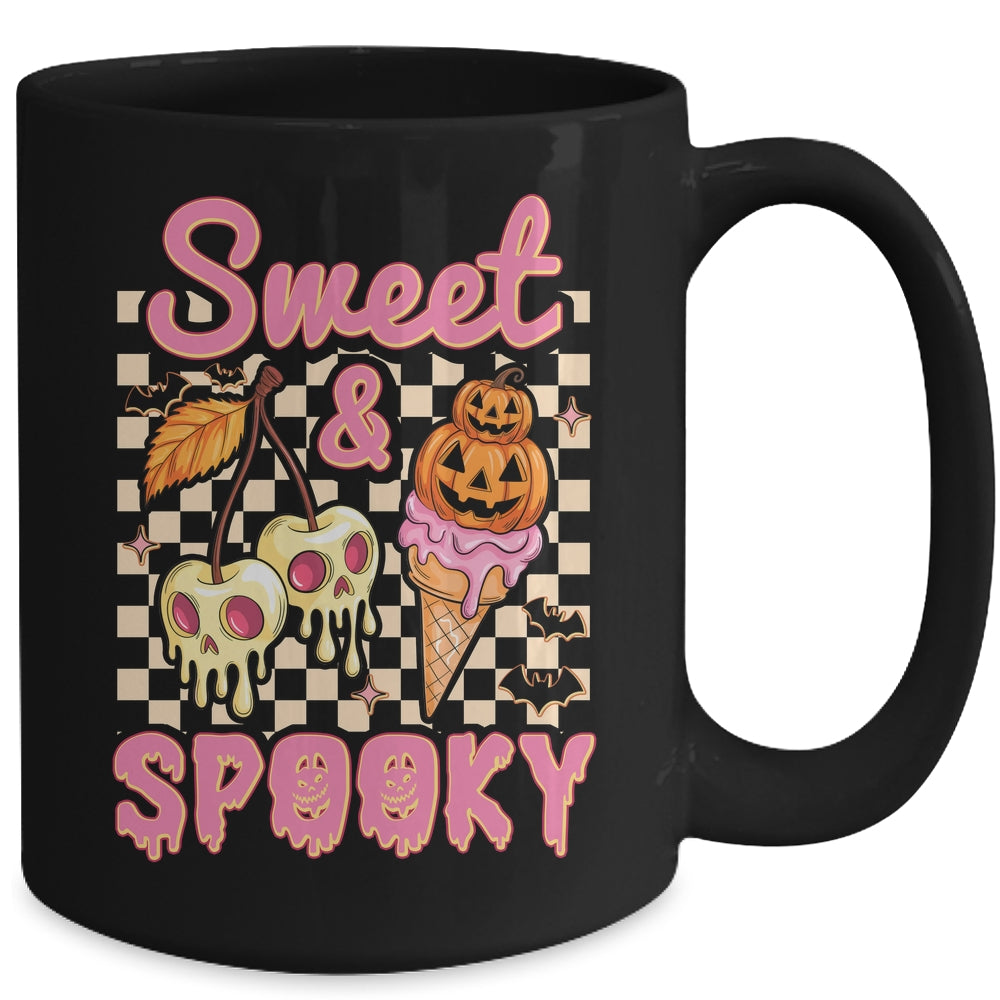 Sweet And Spooky Halloween Ice Cream Funny Spooky Season Mug | teecentury