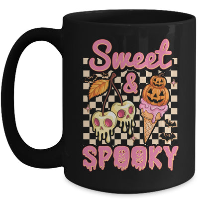 Sweet And Spooky Halloween Ice Cream Funny Spooky Season Mug | teecentury