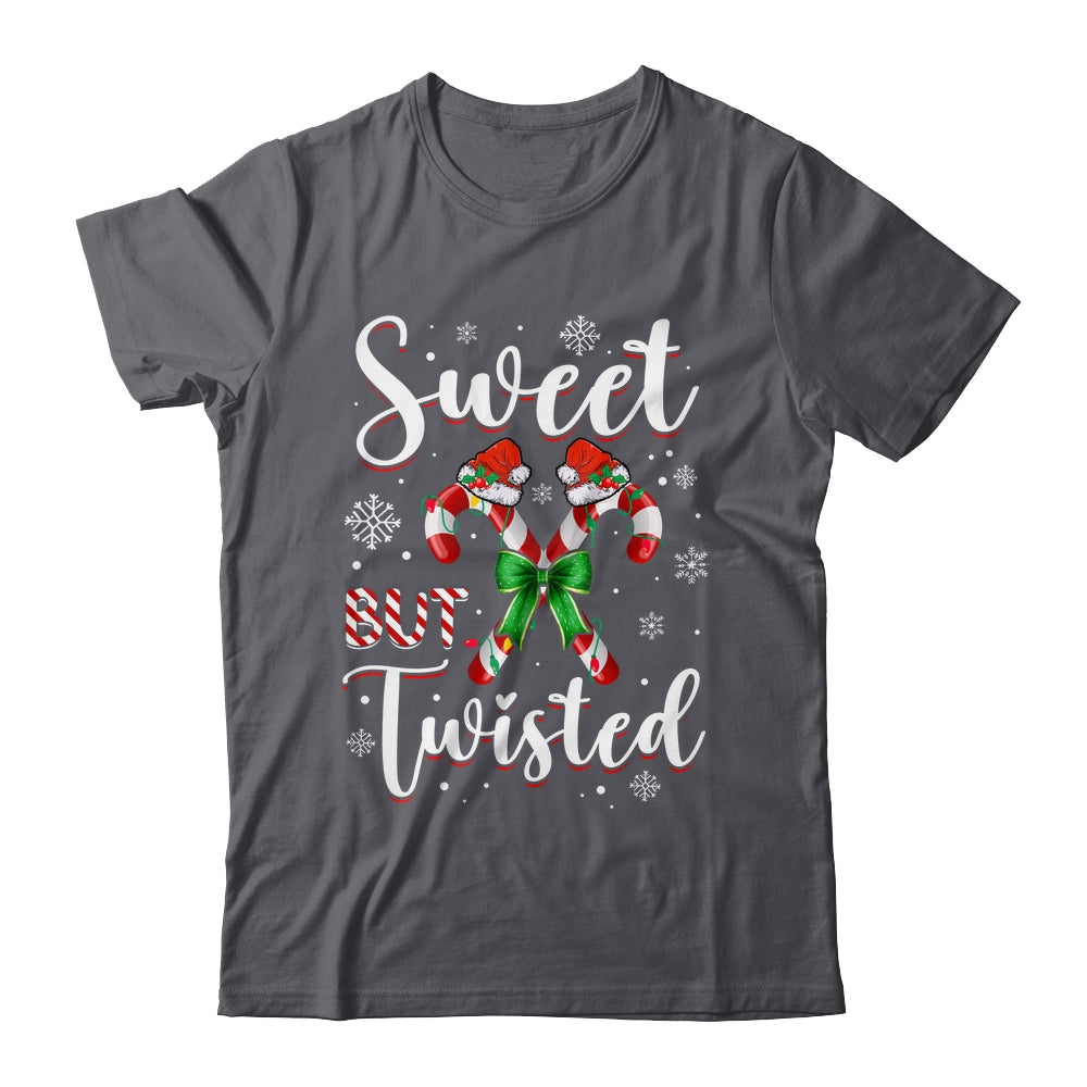 Sweet But Twisted Funny Christmas Candy Cane Xmas Holiday Shirt & Sweatshirt | teecentury