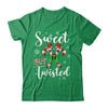 Sweet But Twisted Funny Christmas Candy Cane Xmas Holiday Shirt & Sweatshirt | teecentury