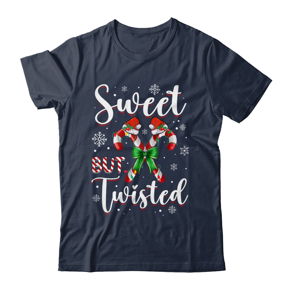 Sweet But Twisted Funny Christmas Candy Cane Xmas Holiday Shirt & Sweatshirt | teecentury
