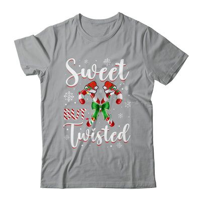 Sweet But Twisted Funny Christmas Candy Cane Xmas Holiday Shirt & Sweatshirt | teecentury
