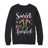 Sweet But Twisted Funny Christmas Candy Cane Xmas Holiday Shirt & Sweatshirt | teecentury