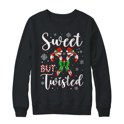Sweet But Twisted Funny Christmas Candy Cane Xmas Holiday Shirt & Sweatshirt | teecentury