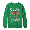 Sweet But Twisted Funny Christmas Candy Cane Xmas Holiday Shirt & Sweatshirt | teecentury