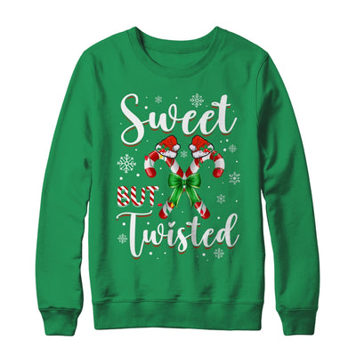 Sweet But Twisted Funny Christmas Candy Cane Xmas Holiday Shirt & Sweatshirt | teecentury