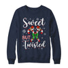 Sweet But Twisted Funny Christmas Candy Cane Xmas Holiday Shirt & Sweatshirt | teecentury