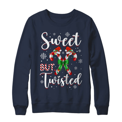 Sweet But Twisted Funny Christmas Candy Cane Xmas Holiday Shirt & Sweatshirt | teecentury
