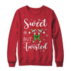 Sweet But Twisted Funny Christmas Candy Cane Xmas Holiday Shirt & Sweatshirt | teecentury