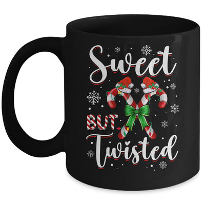 Sweet But Twisted Funny Christmas Candy Cane Xmas Holiday Mug | teecentury