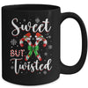 Sweet But Twisted Funny Christmas Candy Cane Xmas Holiday Mug | teecentury