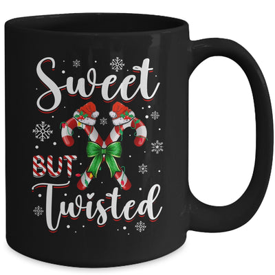 Sweet But Twisted Funny Christmas Candy Cane Xmas Holiday Mug | teecentury