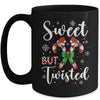 Sweet But Twisted Funny Christmas Candy Cane Xmas Holiday Mug | teecentury