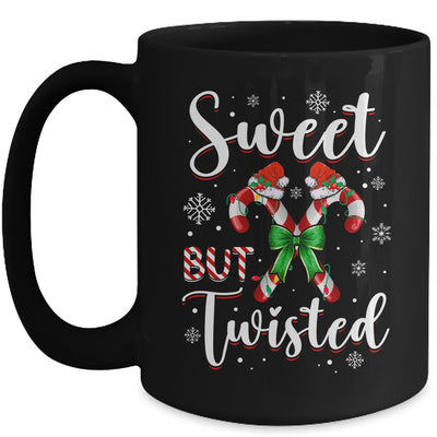 Sweet But Twisted Funny Christmas Candy Cane Xmas Holiday Mug | teecentury