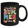 Sweet Summer Time Groovy Floral Summer Vacation Women Girls Mug | teecentury