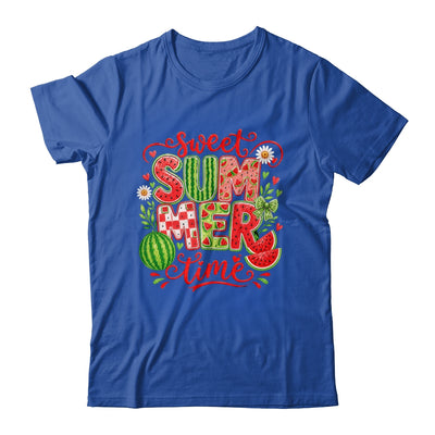 Sweet Summer Time Watermelon Vibes Coquette Bow Girls Women Shirt & Tank Top | teecentury